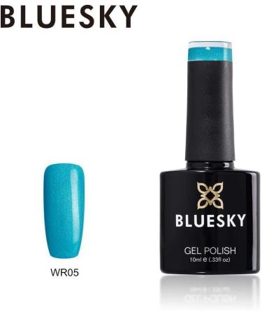 Bluesky Gel Nail Polish BLUE Color Turquoise Metallic Effect Autumn Winter Range WR05 UV LED Soak Off - Buy Online on GoSupps.com