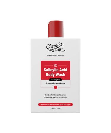 1% Salicylic Acid Body Wash for Acne Prevention | Bumpy Texture Smoother | Paraben & SLS Free | 7.9 oz | Ideal for All Skin Types - Buy Online on GoSupps.com