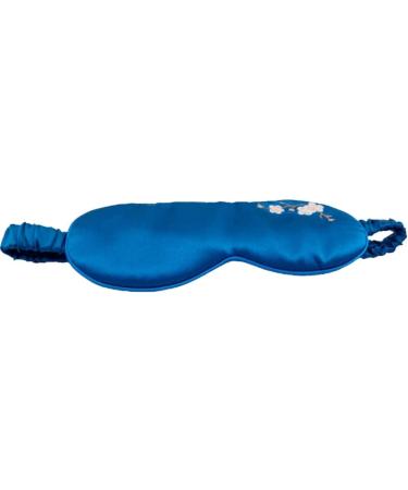 ROSEWARD 100% 19 Momme Pure Mulberry Silk Sleep Mask - Peacock Blue - Buy Online on GoSupps.com