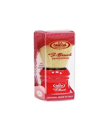 OMEGA S-Brush Synthetic Bristle Shaving Brush (red) S10049