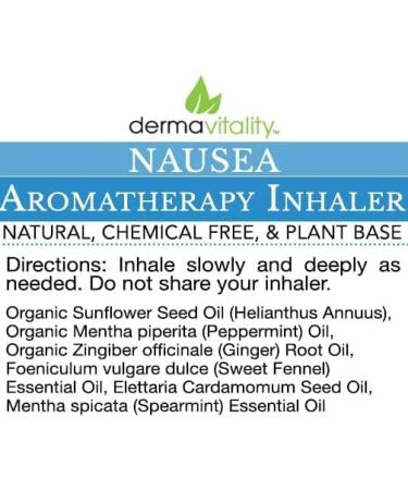 Buy UltimateVitality Nausea Inhaler | Natural Organic Essential Oils for Morning Sickness & Motion Sickness - 1 Pack - Buy Online on GoSupps.com