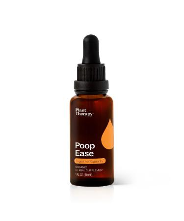 Plant Therapy Organic Poop Ease Tincture 30 mL (1 oz) Helps Relieve Occasional Constipation Eases Bloating & Stomach Cramps Organic Glycerin-Based Tincture Blend
