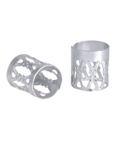 100 PCS Metal Cuffs for Dreadlocks - Colorful Hair Bead Rings & Clips | Silver Braiding Accessories - Buy Online on GoSupps.com