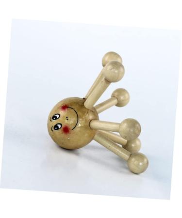 Healeeved 5ST Full Body Wood Acupuncture Point Massage Tool | Traditional Thai Massage Device for Pressure Points | Smooth Bamboo Face Roller - Buy Online on GoSupps.com