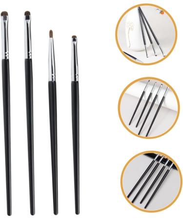 Beavorty 8 Pcs Eye Shadow Brush Set Eyeshadow Brush Fine Precision Eyeliner Brush Eye Liner Brush for Makeup 16.90X0.40X0.40CMx2pcs Blackx2pcs - Buy Online on GoSupps.com