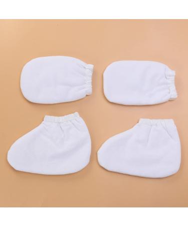 2 Pairs of Spa Gloves - Paraffin Wax Therapy Hand & Foot Bath Cover Gloves for Soothing Spa Experience - Buy Online on GoSupps.com