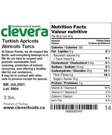Clevera Turkish Apricots 1-lb - Buy Online on GoSupps.com