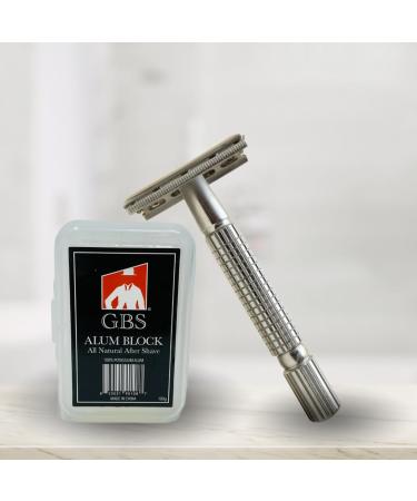 G.B.S Men Deluxe Traveling Kit | Butterfly Safety Razor Chrome Brush & Natural Shaving Soap - Buy Online on GoSupps.com