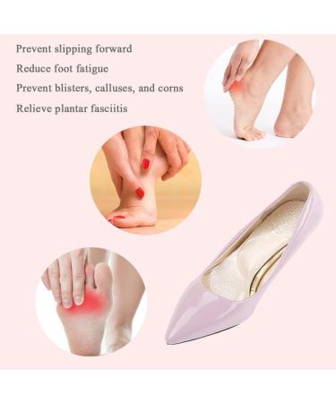 High Heel Inserts for Women - Velvety Cushioning Insoles Anti-Slip Gel Cushion for Pain Relief 2 Pairs in Beige & Black Size for Dress Shoes 5-8 US - Buy Online on GoSupps.com