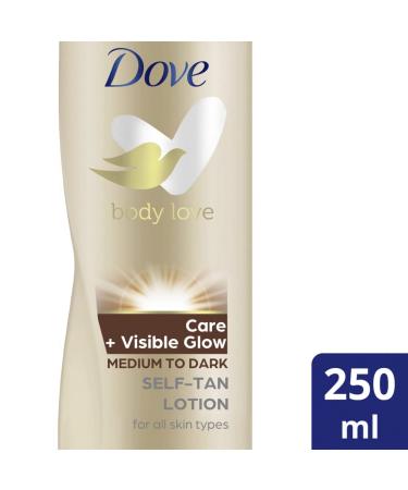 Dove Visible Glow Self-Tan Lotion 250ml | Natural Glow for All Skin Types | Buy Internationally - Buy Online on GoSupps.com