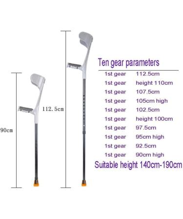 GagalU Forearm Crutches Adjustable Cane Forearm Crutches - Lightweight Arm Cuff Crutch - Adjustable Heavy Duty for Standard and Tall Adults - Comfortable on Wrist - Molded Non Skid Replaceable Rubb - Buy Online on GoSupps.com