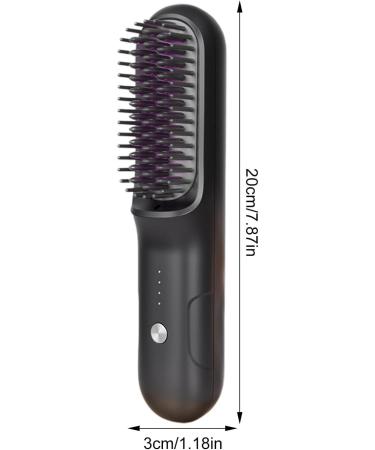 Brusheo Hair Pro: Cordless Hair Straightener Brush | Portable Electric Hot Comb for Dry Hair - Buy Now - Buy Online on GoSupps.com