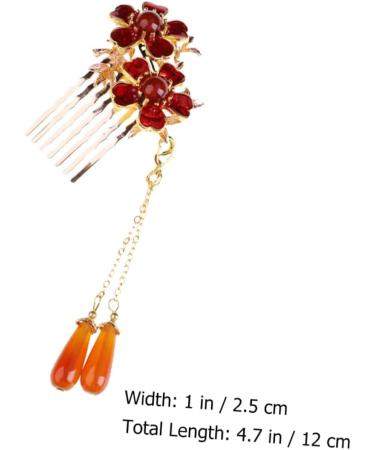 Ipetboom 1pc Hair Comb Women Hair Accessories Wedding Hair Clip Hair Jewels for Women Hair Retro Insert Comb Japanese Decor Agate Wedding Hair Decor Combs Pearl China Miss Copper - Buy Online on GoSupps.com