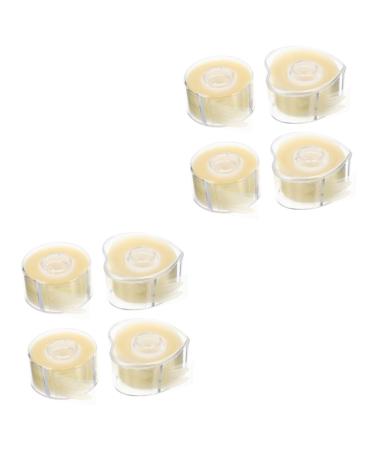 Balacoo 8 Rolls Double Eyelid Stickers Girly Stickers Sticky Double Woman Eye Invisible Lifter 1 count (Pack of 1) Light Yellowx2pcs