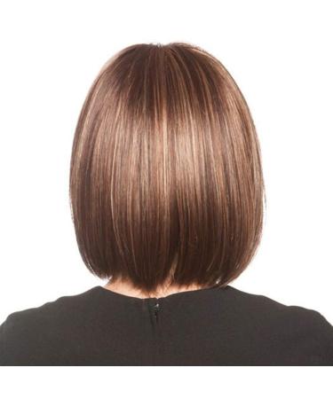 Shop Ombre Brown Blonde Short Hair Wig for Women | Natural Full Wig with Wig Net - International Shipping Available - Buy Online on GoSupps.com