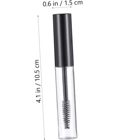 VINTORKY 1 Set Mascara Tube Funnel Empty Eyeliner Tube Eyelash Wand Tube Clear Eyelash Mascara Black Plastic - Buy Online on GoSupps.com
