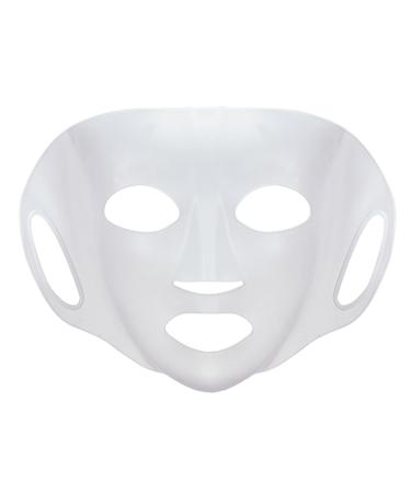 One Piece Soft Silicone Facial Masks Breathable Moisturizing Mask Reusable Facial Sheet Mask Cover Silicone Face Wrap for Slow Down the Evaporation