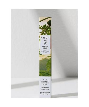 Abbott Papaya Isla Eau de Parfum - Mini Perfume for Men & Women Notes of Papaya Jungle Greens & Ambrox Clean Long Lasting Vegan Paraben-Free Cruelty-Free 10mL 0.34 Fl Oz (Pack of 1) - Buy Online on GoSupps.com