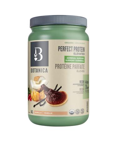 Vegan Protein Powder Adrenal Support 642 g | Vanilla Protein Powder for Stress & Anxiety Relief with Vitamin C | Reishi Prevents Cough and Ashwagandha Helps Sleep Aid | Organic Protein Coconut Milk Powder with Monk Fruit Sweetener | 14 Servings