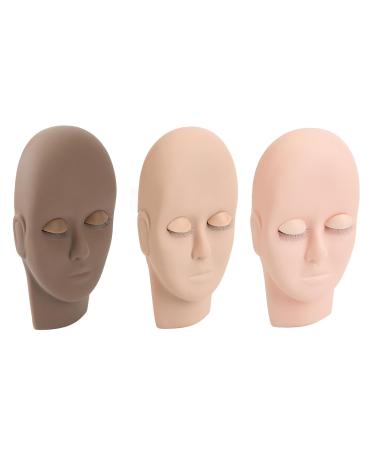 3D Face Eyelash Extension Practice Model | Removable Eyelids Makeup Training Tool - International Shipping - Buy Online on GoSupps.com