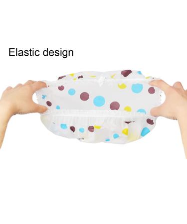 HRUIFENG 6-Piece Waterproof EVA Plastic Shower Cap Set-A for Men and Women - Elastic, Reusable, and Durable - Buy Online on GoSupps.com