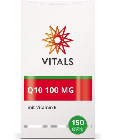 Buy Vitals Q10 100mg Softgel Capsules - 150 Count with 20mg Natural Vitamin E | Pure & High-Quality Q10 by Kaneka | GMP Certified International Shipping - Buy Online on GoSupps.com