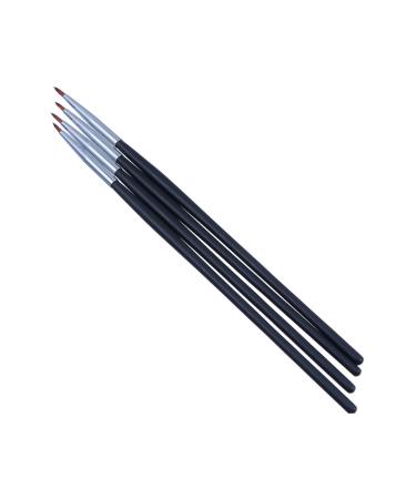 OHPHCALL 4pcs Fine Eyeliner Brush Eye Shadow Makeup Brush Makeup Brush Kit Eye Makeup Brush Black Fiber