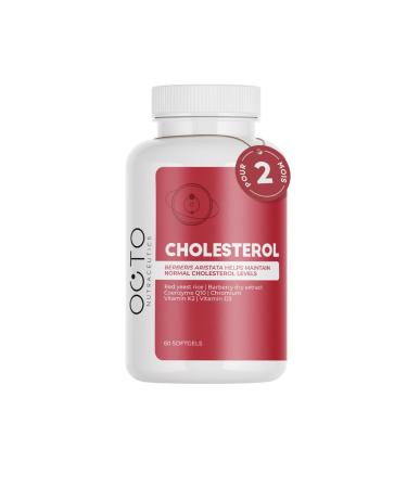 Levure de Riz Rouge avec Monacoline K Berb rine Coenzyme Q10 Chrome Vitamines K2 et D3 Favorise des niveaux normaux de cholest rol LDL 60 g lules - Cholesterol