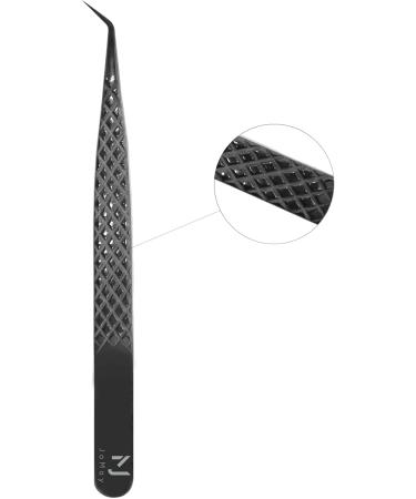 Professional Eyelash Extension Tweezers | High Precision Stainless Steel Volume Tweezers (JM3-1 Black) for Perfect Application - Buy Online on GoSupps.com