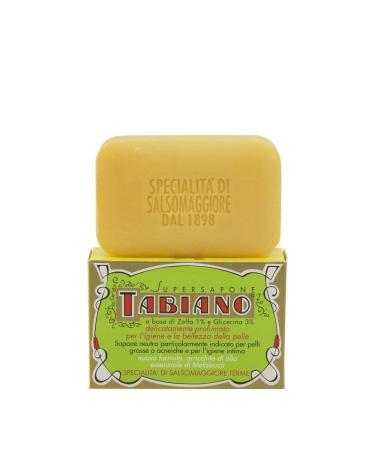 Tabiano Sulfur Soap for Acne and Oily Skin - 4.4 oz | International Shipping Available - Buy Online on GoSupps.com