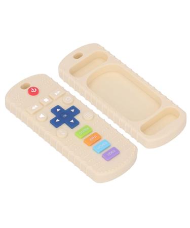 Baby Teething Toy Silicone TV Control Teething Toy for Infants Toddlers (White)