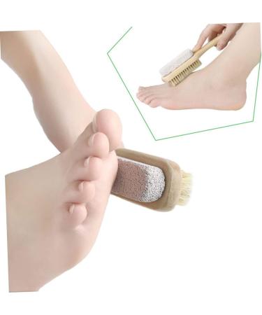 FRCOLOR Cleaning Brush Scrub Brush Heel File feet Scrubber Pumice Stone for feet Pumice for feet exfoliating Brush for feet Remover Brush Heel Scrubber Pedicure File Foot Wooden - Buy Online on GoSupps.com