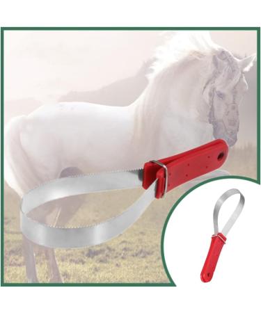 Premium 29.5 cm Welding Knife for Horses - Ideal for Grooming Cleaning Dirt & Loose Hair with Durable Patches - Buy Online on GoSupps.com