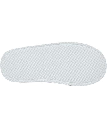 Juvale 12 Pairs Disposable Non-Slip Closed Toe Slippers for Hotels and Spas - Women's US Size 12, Men's Size 11 (White) - Buy Online on GoSupps.com