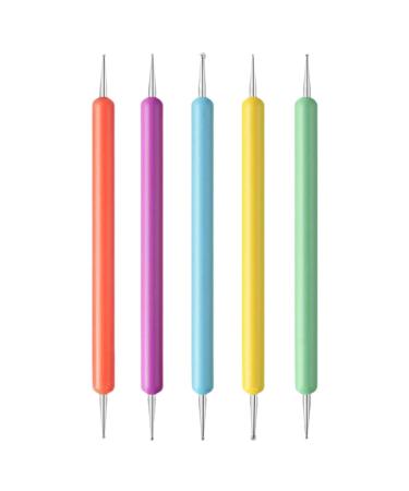 Nail Dotting Double-Ended Ball Tip Clay Tools Dotting Tools Tip Dot Paint Manicure Kit Tool for Home Drawing Painting Embossing