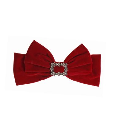 WOFASHPURET hair accessories french hair bows bowknot barrette Bows hair Barrettes ribbon hair clip red bow hair clip headwear bow big bow hair clip Miss flannel princess cloth vintage