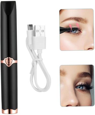 Heated Eyelash Curler Heated Eyelash Curler Electric Rechargeable Long Lasting Lash Curler for Makeup Black - Buy Online on GoSupps.com