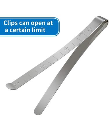 Sewing Clips Pack of 15 - Stainless Steel Hemming Clips with 3 Inches Measurement Ruler - Quilting Supplies for Fabric Pinning and Marking - Buy Online on GoSupps.com
