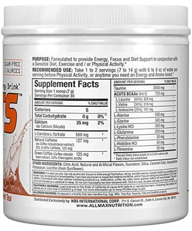 ALLMAX Nutrition AMINOCUTS Amino Energy Drink - Sweet Tea 7.4 oz | Boost Performance - Buy Online on GoSupps.com