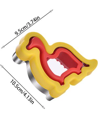 Jingling Sandwich Cutter & Sealer | Stainless Steel Cartoon Kids Sandwich Maker | Easy Peanut Butter & Jelly Sandwich Cutter for Children (Boys Girls & Babies) - Fun Dinosaur Design - Buy Online on GoSupps.com