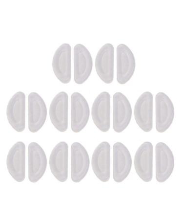 10 pairs of self-adhesive glasses nose pads D shape non-slip soft silicone nose pads glasses nose pads silicone for screwing on