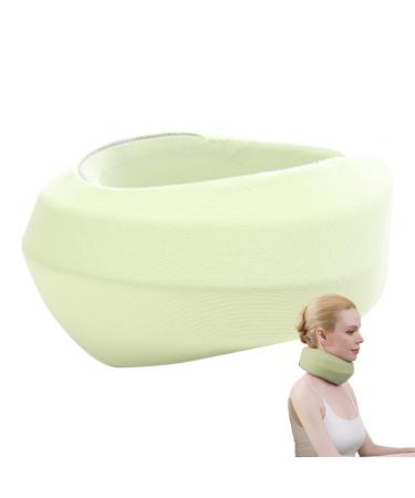 Bigud Rechenrause neck support for sleeping neck support - neck support made of foam soft frills to relieve the vertebral pressure stabilization when sleeping green