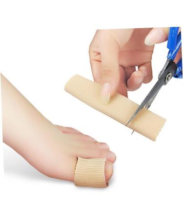 2pcs Toe Separator & Hammer Toe Protector Kit - Khaki Fiber Tube Set - Buy Online on GoSupps.com