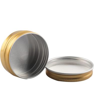Zeoabsy 96-Piece 15ml Gold Aluminum Tin Set for Cosmetics Candles & Ointments - Includes 12 Spatulas - Buy Online on GoSupps.com