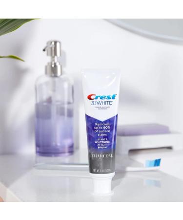 Crest 3D White Charcoal Teeth Whitening Toothpaste 2.7 oz (Pack of 3) - Whitens Teeth, Removes Stains, Freshens Breath - Buy Online on GoSupps.com