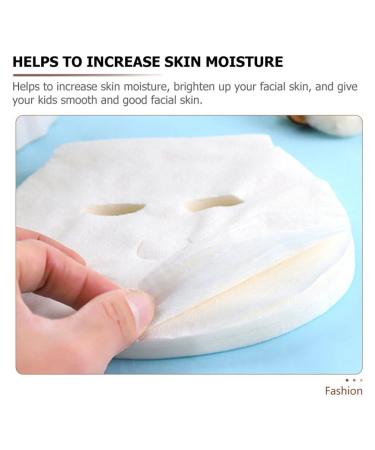 Minkissy 100pcs Skin Care Mask Sheets - Breathable Non-Woven Full Face Masks for Kids & Adults | Beauty Tools for All Ages - Buy Online on GoSupps.com