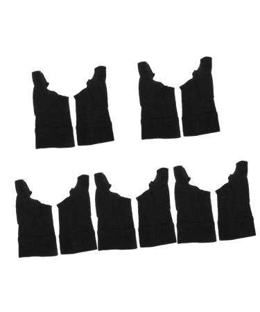 Healvian 5 Pairs Sports Support Stabilizer Compression Finger Sleeve Reusable Support Portable Splint Fitness Nylon-spandex Multifunction