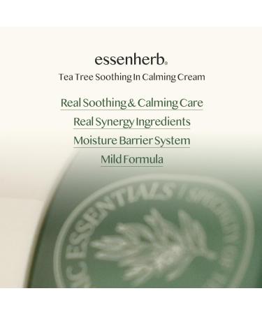 Tea Tree Soothing Calming Cream - Hydrating Moisturizer for Dry & Sensitive Skin | Korean Skincare (80ml) - Shop Internationally - Buy Online on GoSupps.com