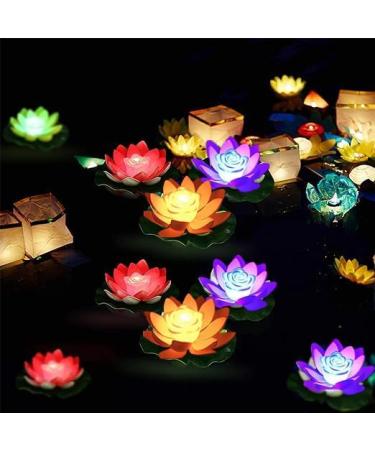 FGX 3 LED Color-Changing Lotus Light - Waterproof Battery-Operated Lantern for Garden Aquarium & Pool Decorations - Buy Online on GoSupps.com
