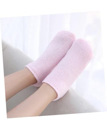  Healeved Healeved 1 Pair Gel Foot Cover Moisturizer Feet Skin Hydrating Heel Socks Care Moisturizing Socks for Women Gel Hydrating Socks Pink - Buy Online on GoSupps.com